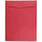 JAM Paper 10" x 13" Brite Hue Christmas Red Open End Catalog Colored Envelopes, 100ct.